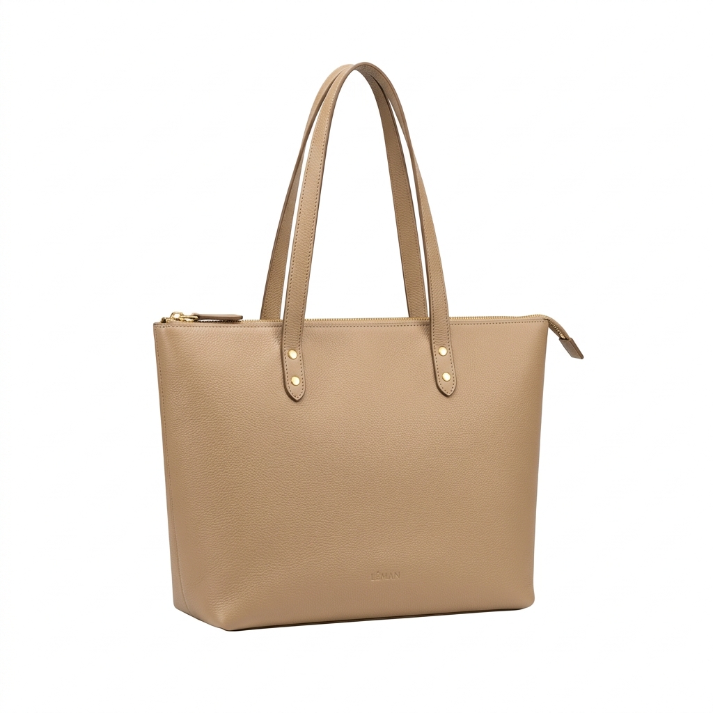 Premium leather tote bag